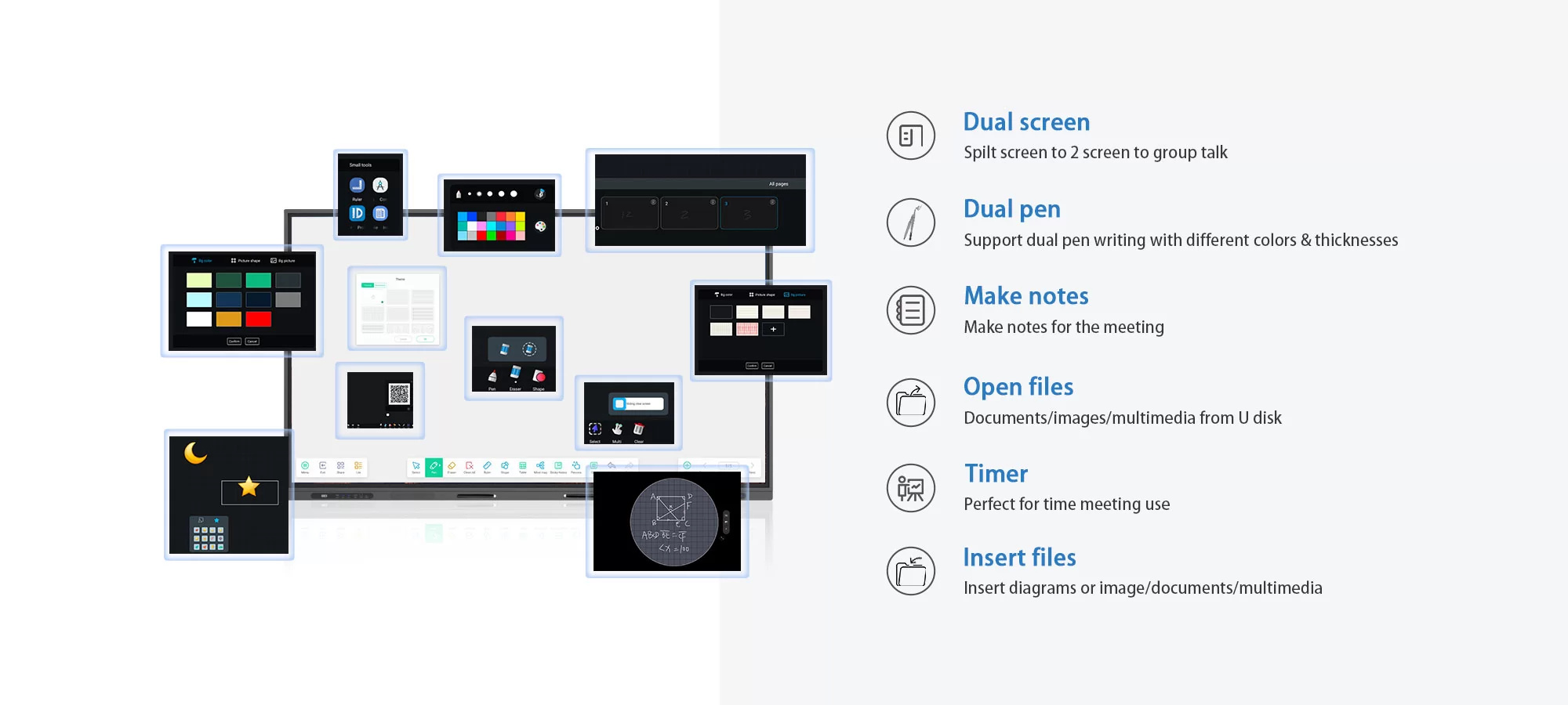 8 IR interactive flat panel E4
