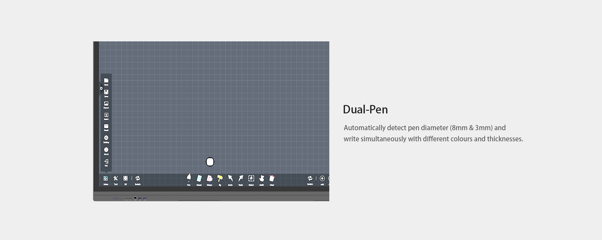 4-Capacitive Interactive Flat Panel