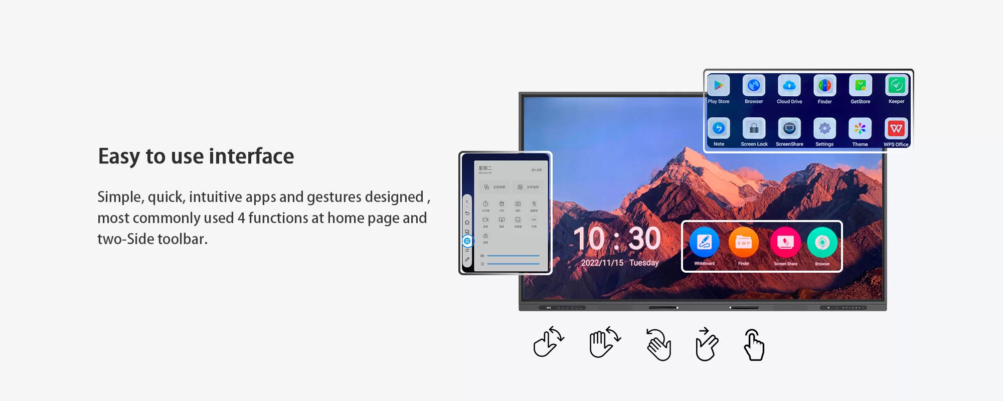 7 IR interactive flat panel E4
